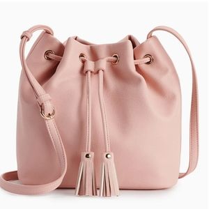 LC Lauren Conrad Kali Bucket Bag Light Pink Purse